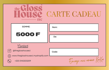 The Gloss House Gift Card