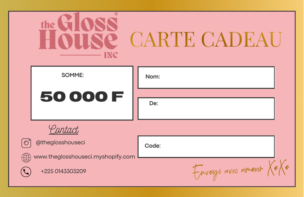 The Gloss House Gift Card